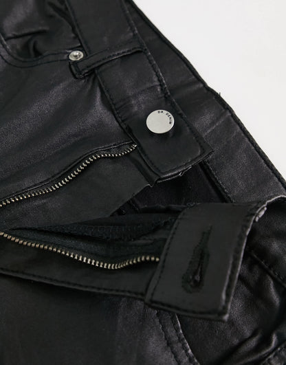 Dr Denim Moxy Flare slim fit jeans in black metal