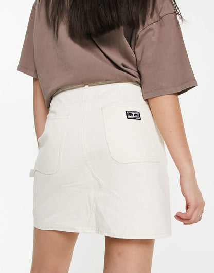 Obey bibi carpenter skirt in off white