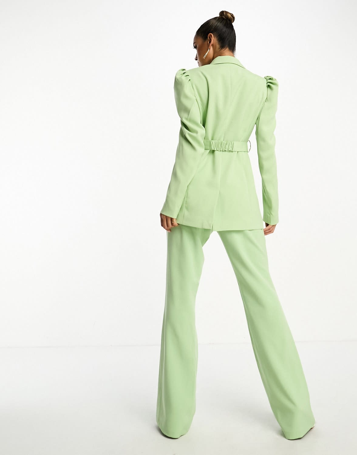 Y.A.S tailored flared trouser co-ord in mint green