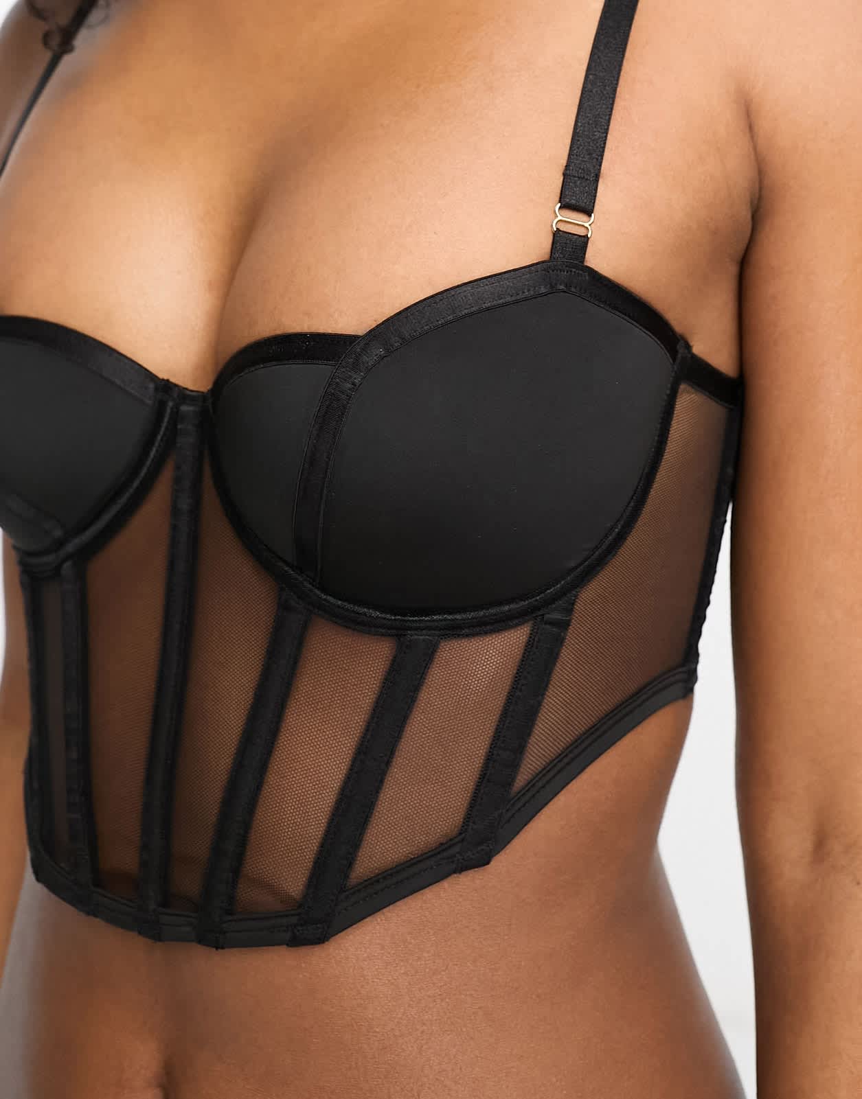 Bluebella Rowan wired bustier corset in black