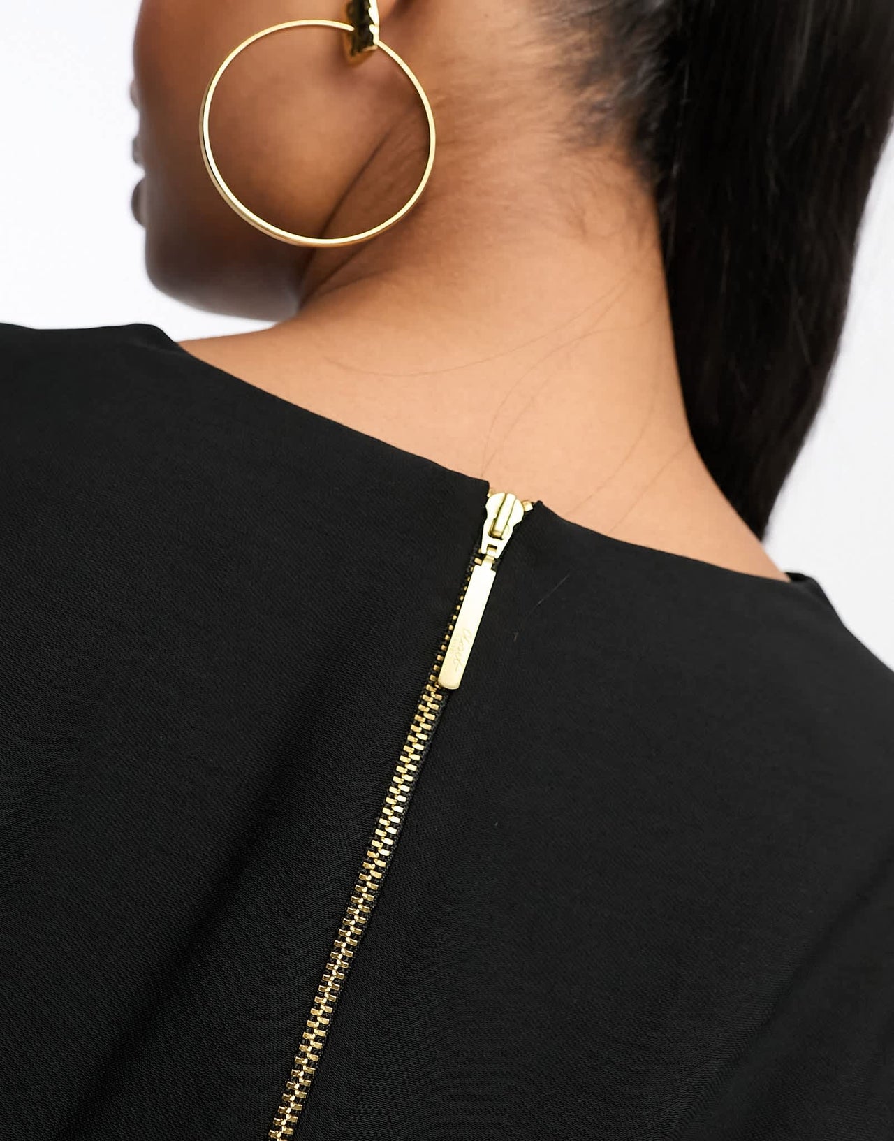 Closet London Petite belted tulip mini dress in black