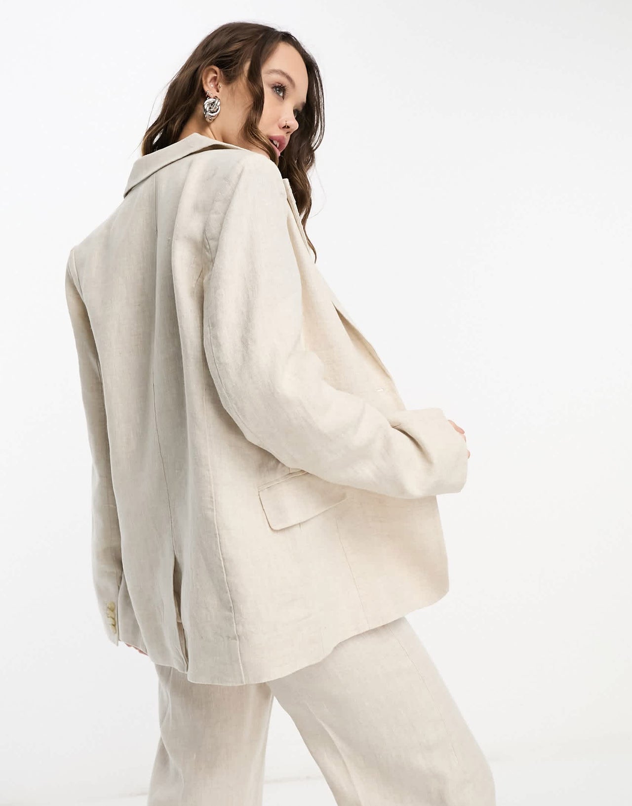 & Other Stories linen blazer in beige