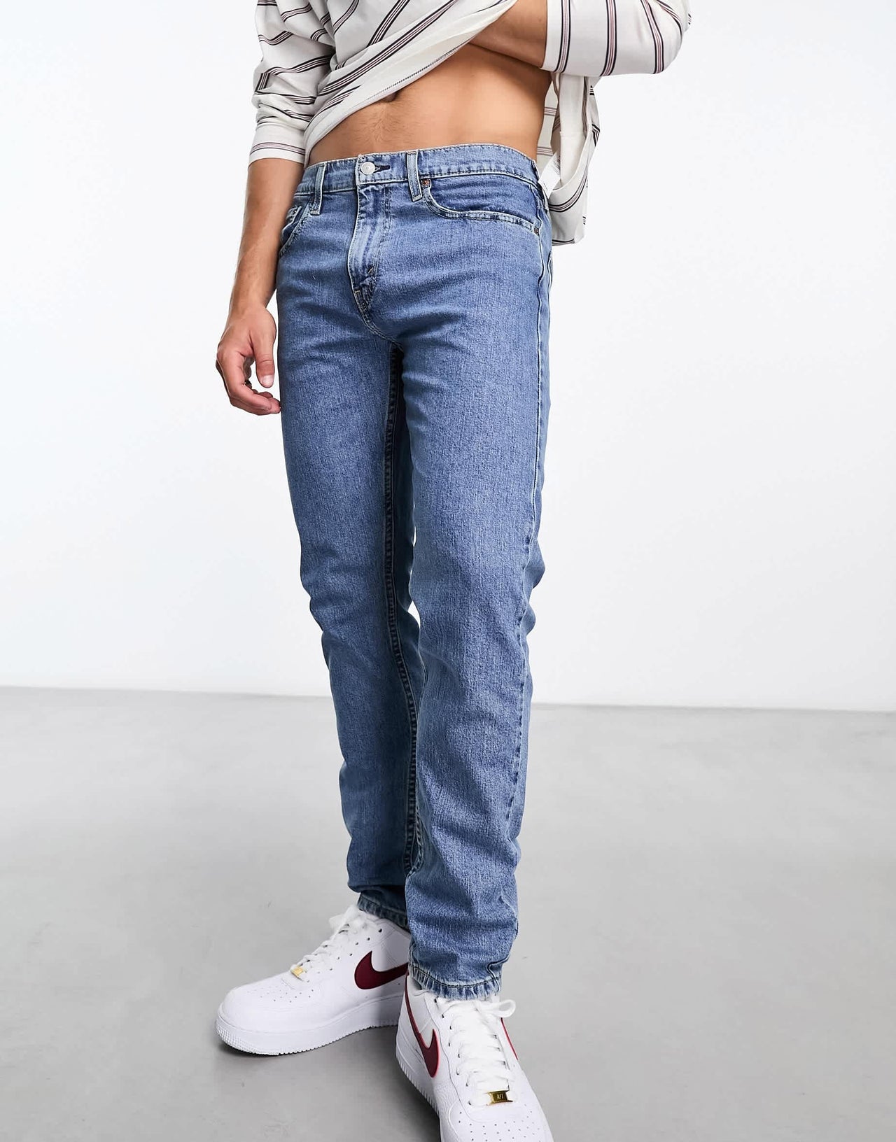 Levi's 512 slim taper jeans in light blue wash