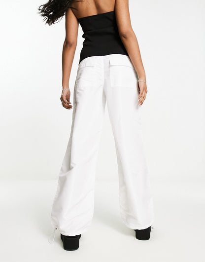 ONLY parachute trousers in white