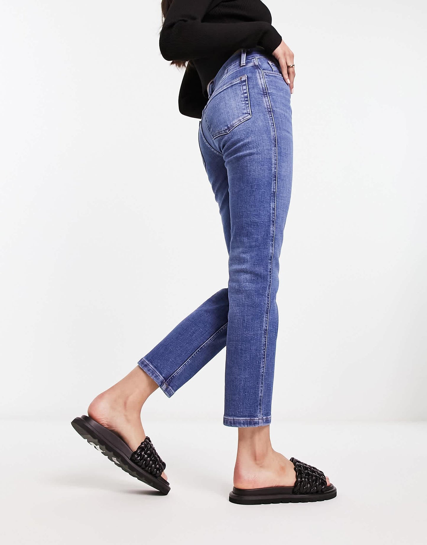 River Island slim jean in medium blue denim