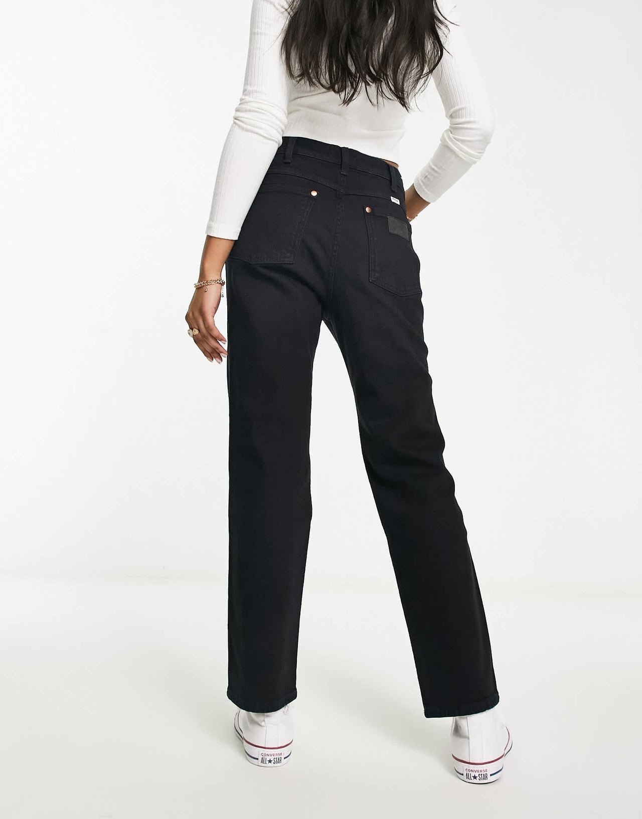 Wrangler straight fit jean in black