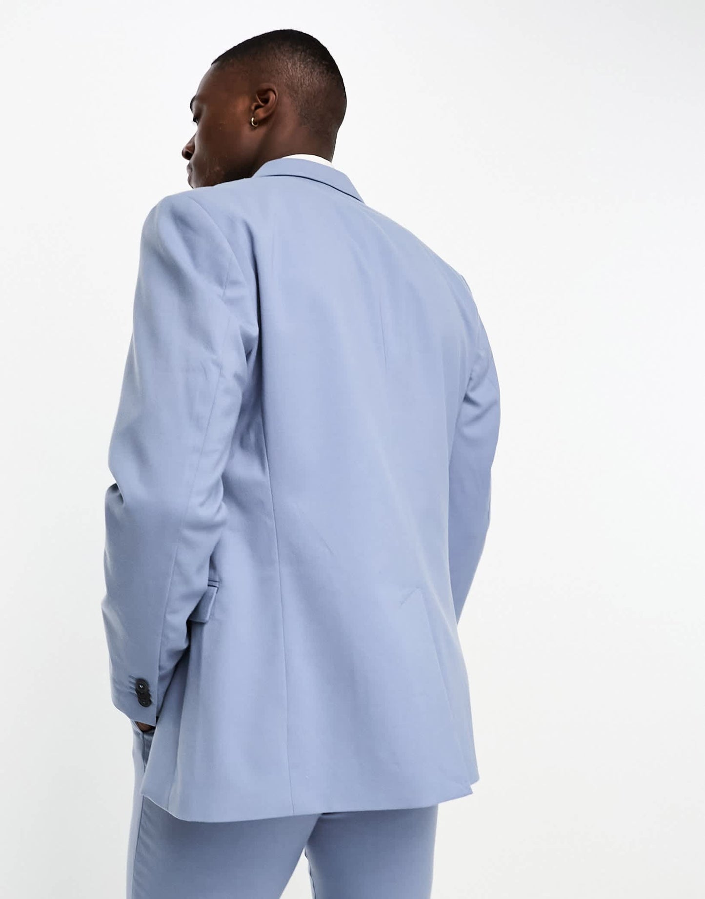 New Look single breasted slim suit jacket in light blue - suit 7