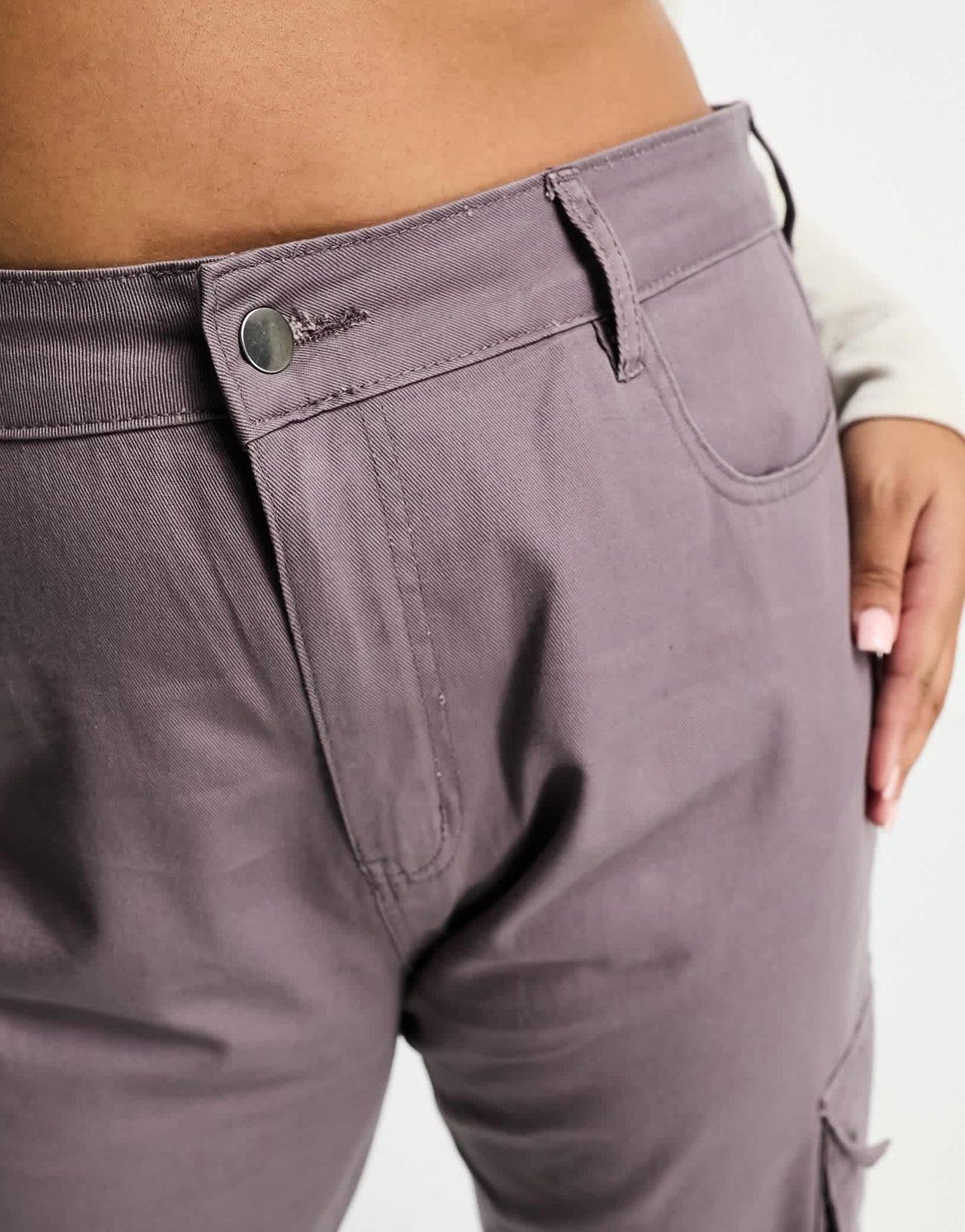 Yours cargo trouser in mauve