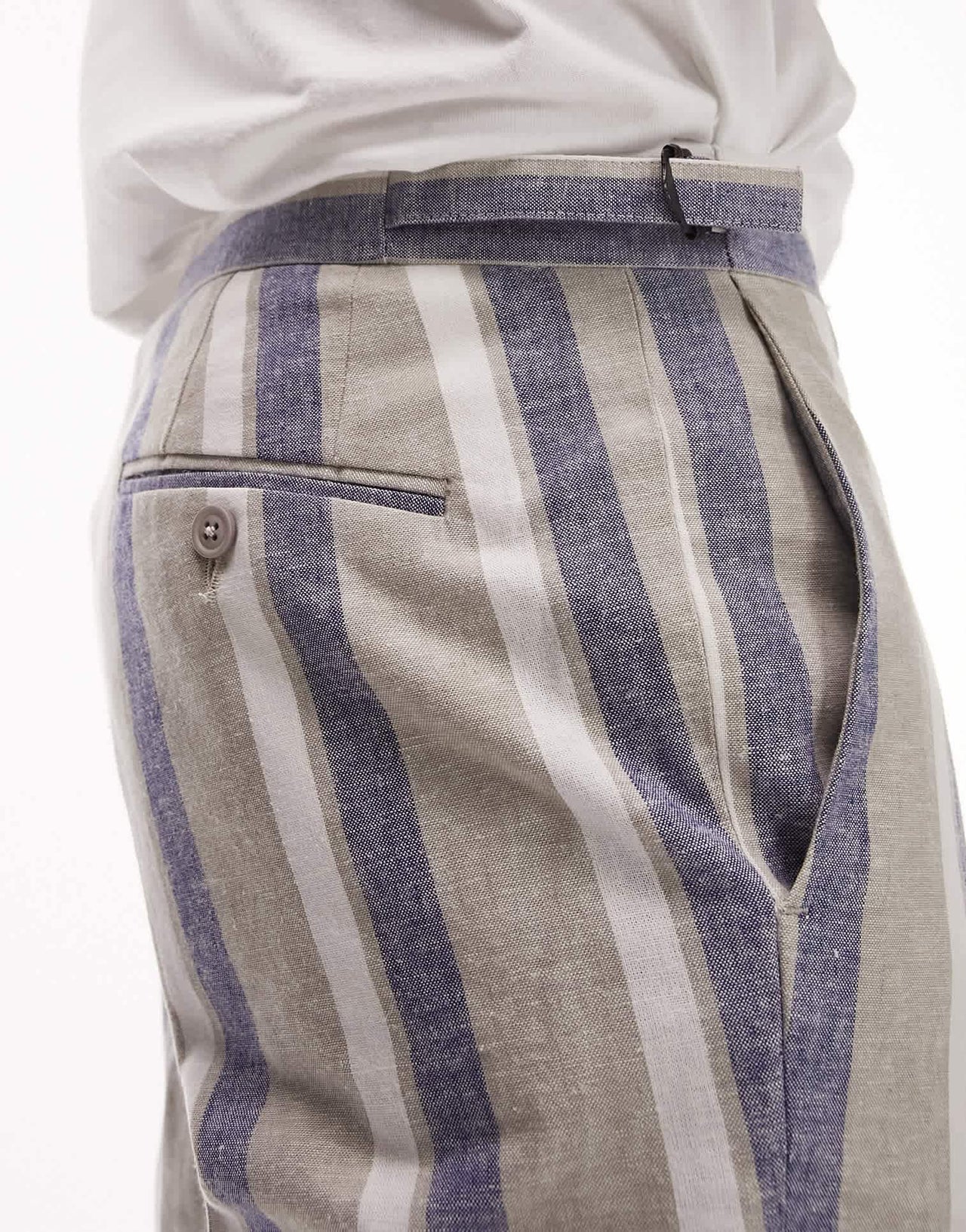 Topman blue stripe smart trousers