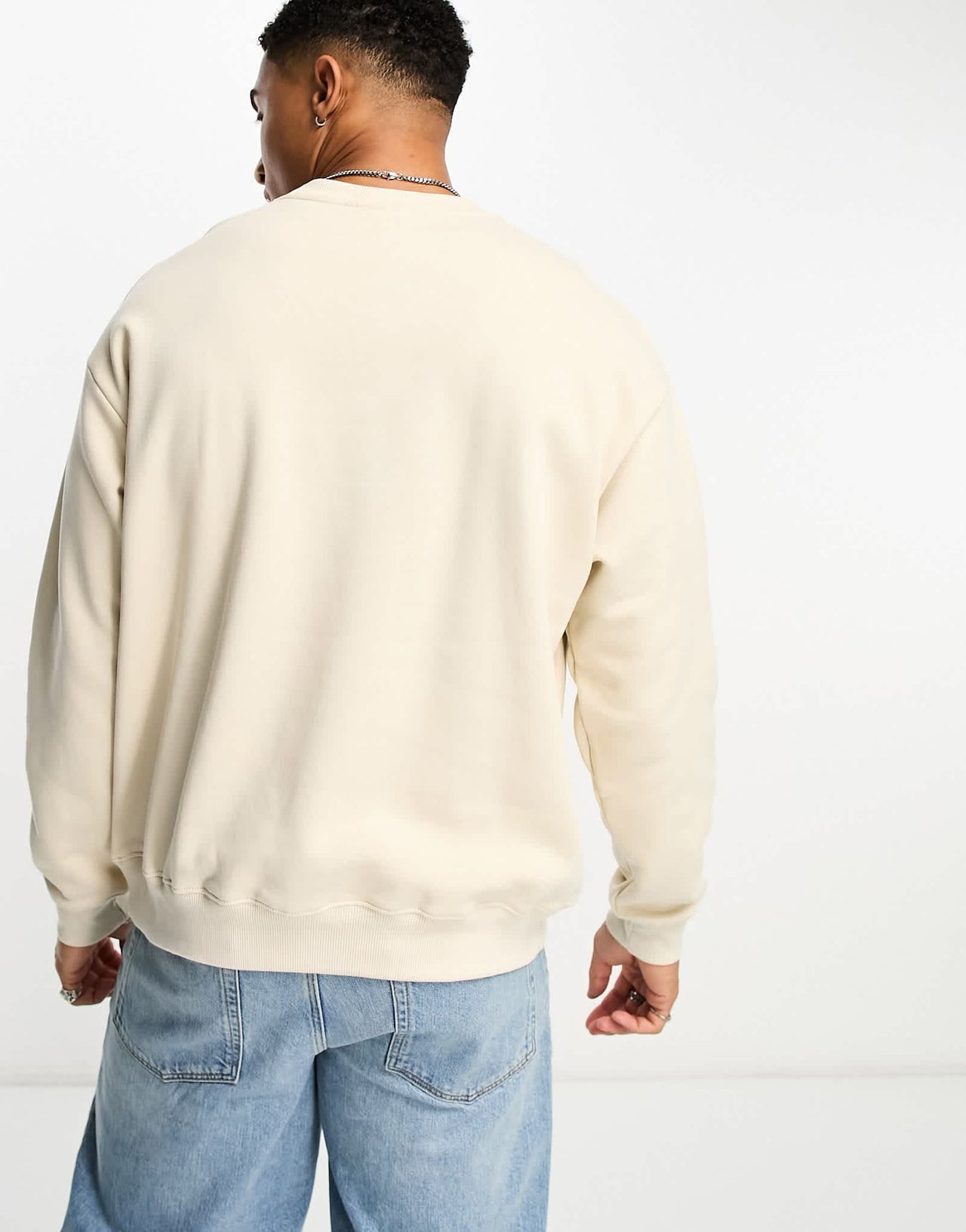Pull&Bear New York sweatshirt in ecru