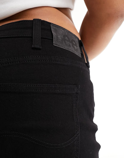 Lee plus marion straight leg jeans in black rinse