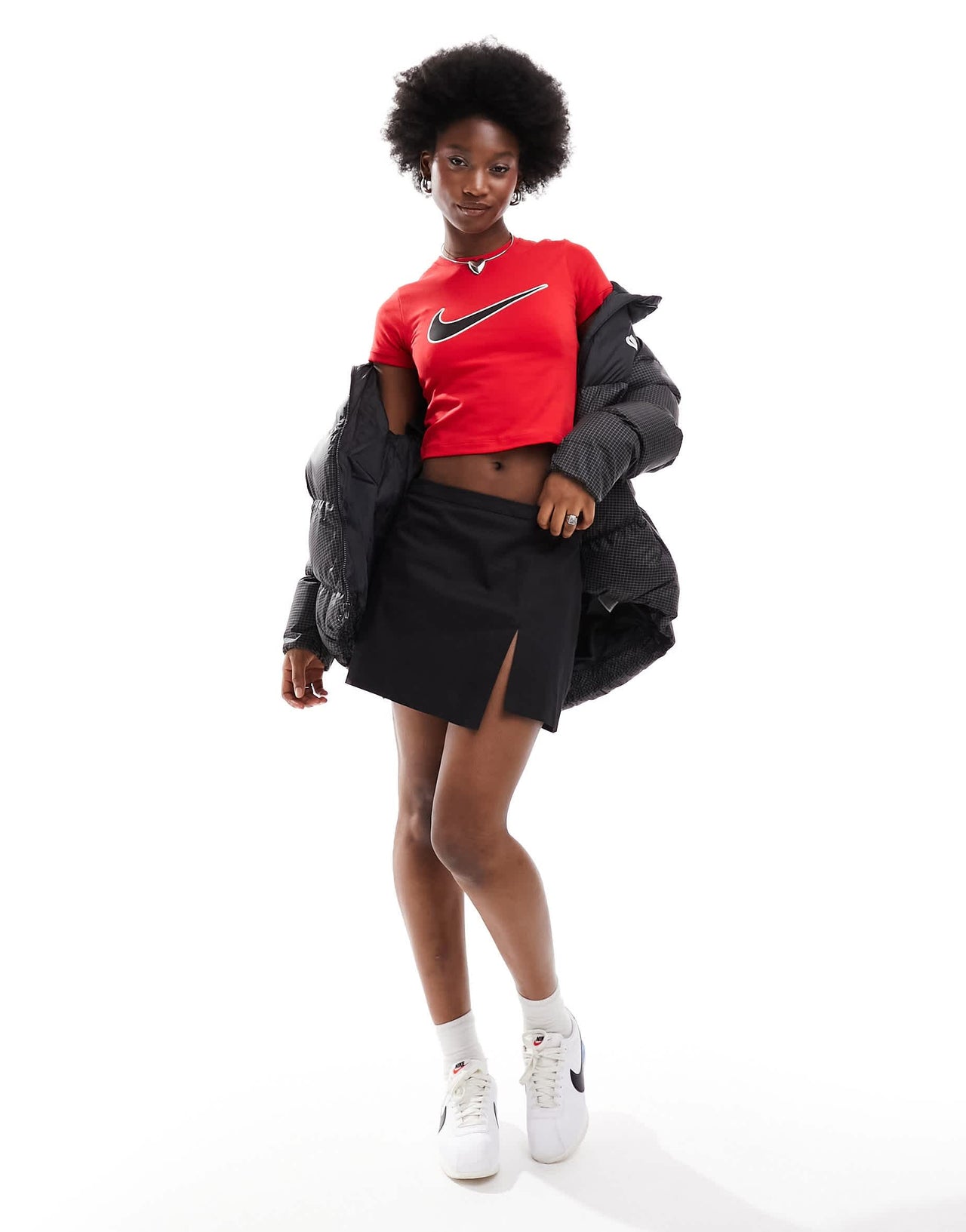 Nike Streetwear baby tee in university red