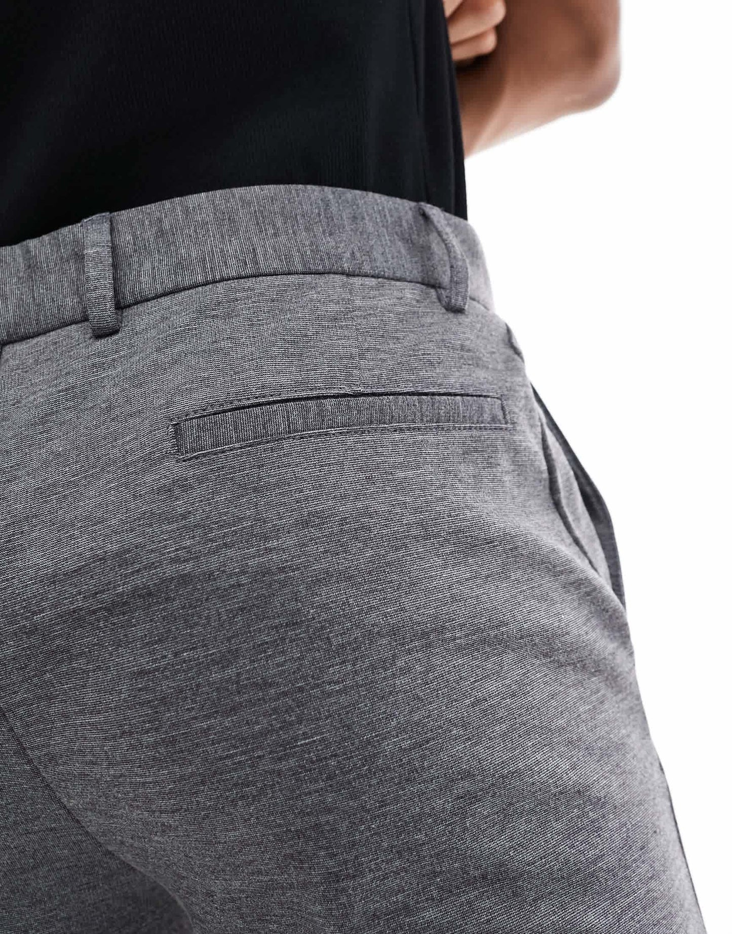 Jack & Jones Premium slim fit jersey suit trouser in grey