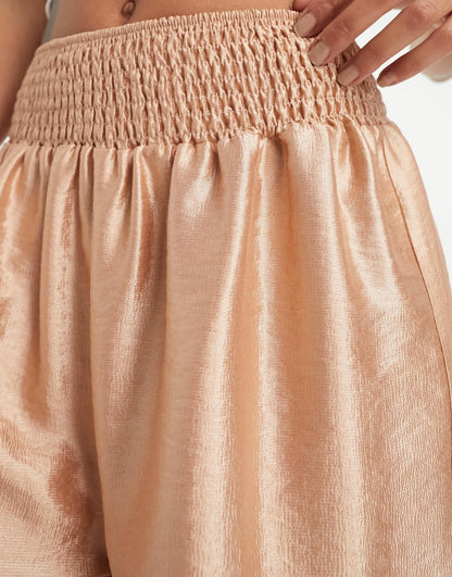 Reclaimed Vintage satin boxer shorts