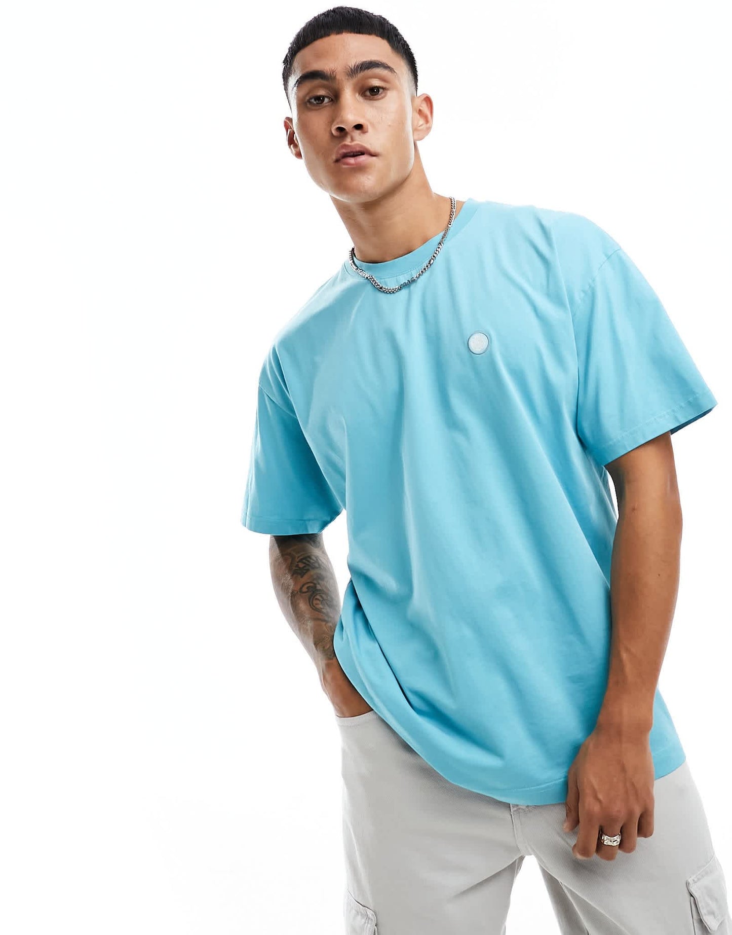 Pretty Green ECCY back print relaxed fit t-shirt in teal