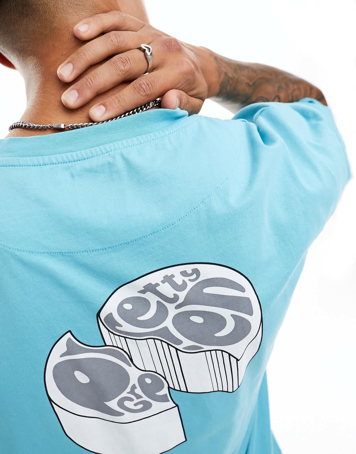 Pretty Green ECCY back print relaxed fit t-shirt in teal