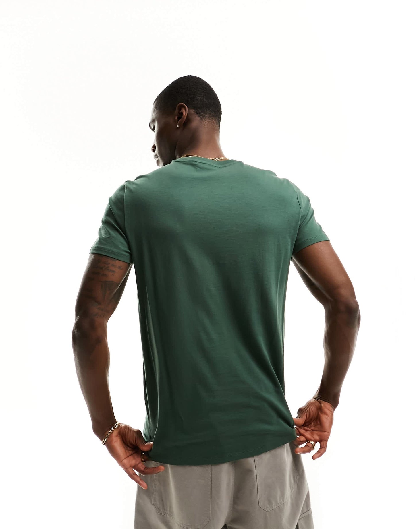 Lacoste logo t-shirt in dark green