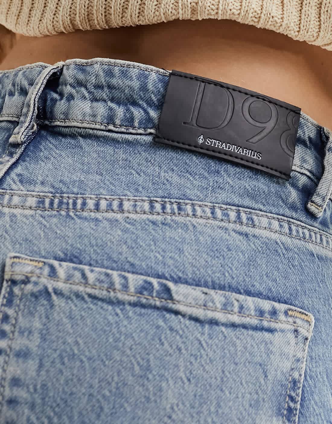 Stradivarius straight leg jean in vintage wash
