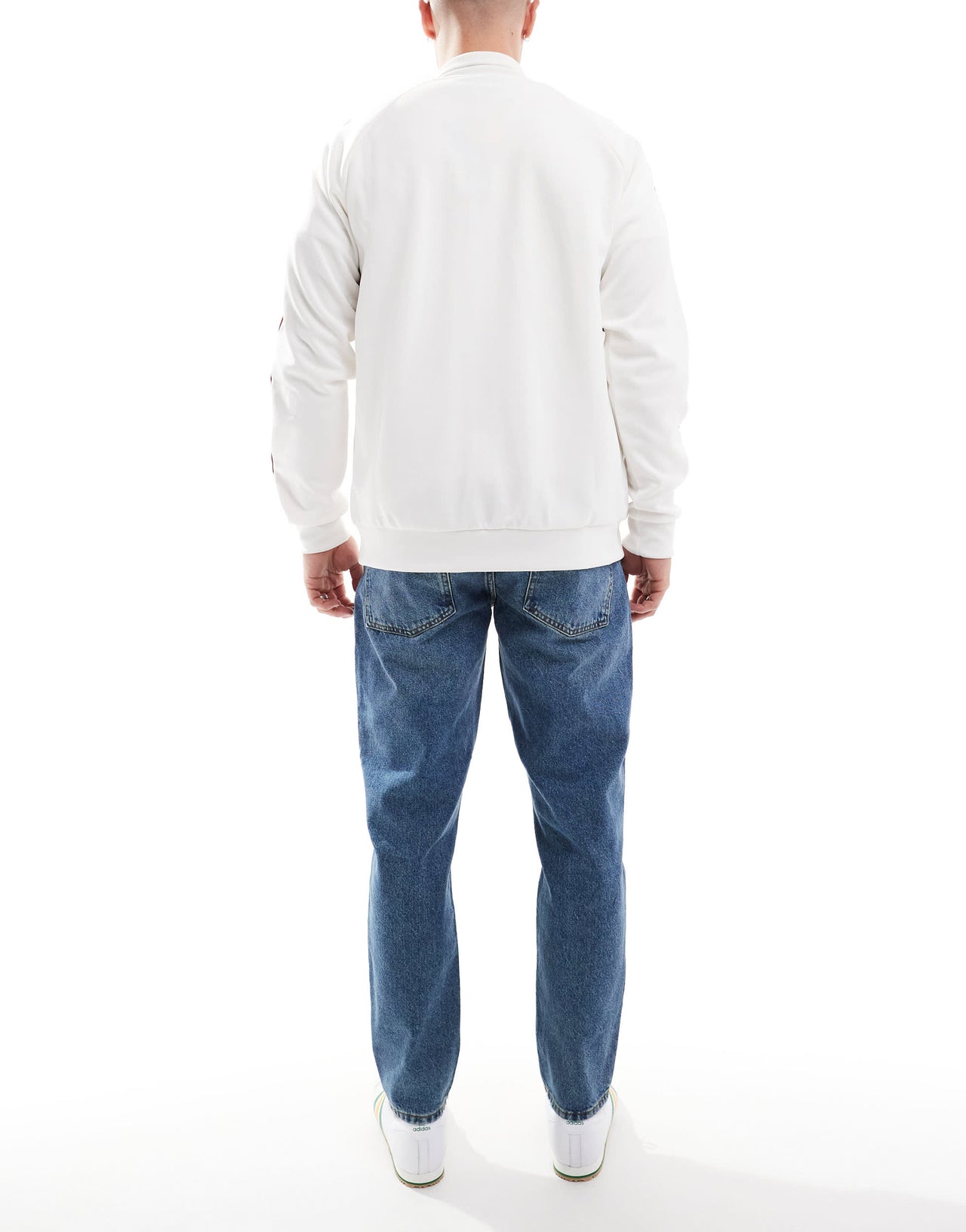 ASOS DESIGN tapered fit jeans in tinted dark wash blue