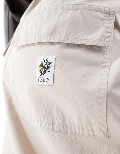 Obey mina parachute trousers in beige
