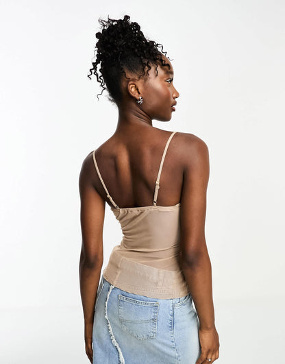 Tammy Girl slinky cami ruched top