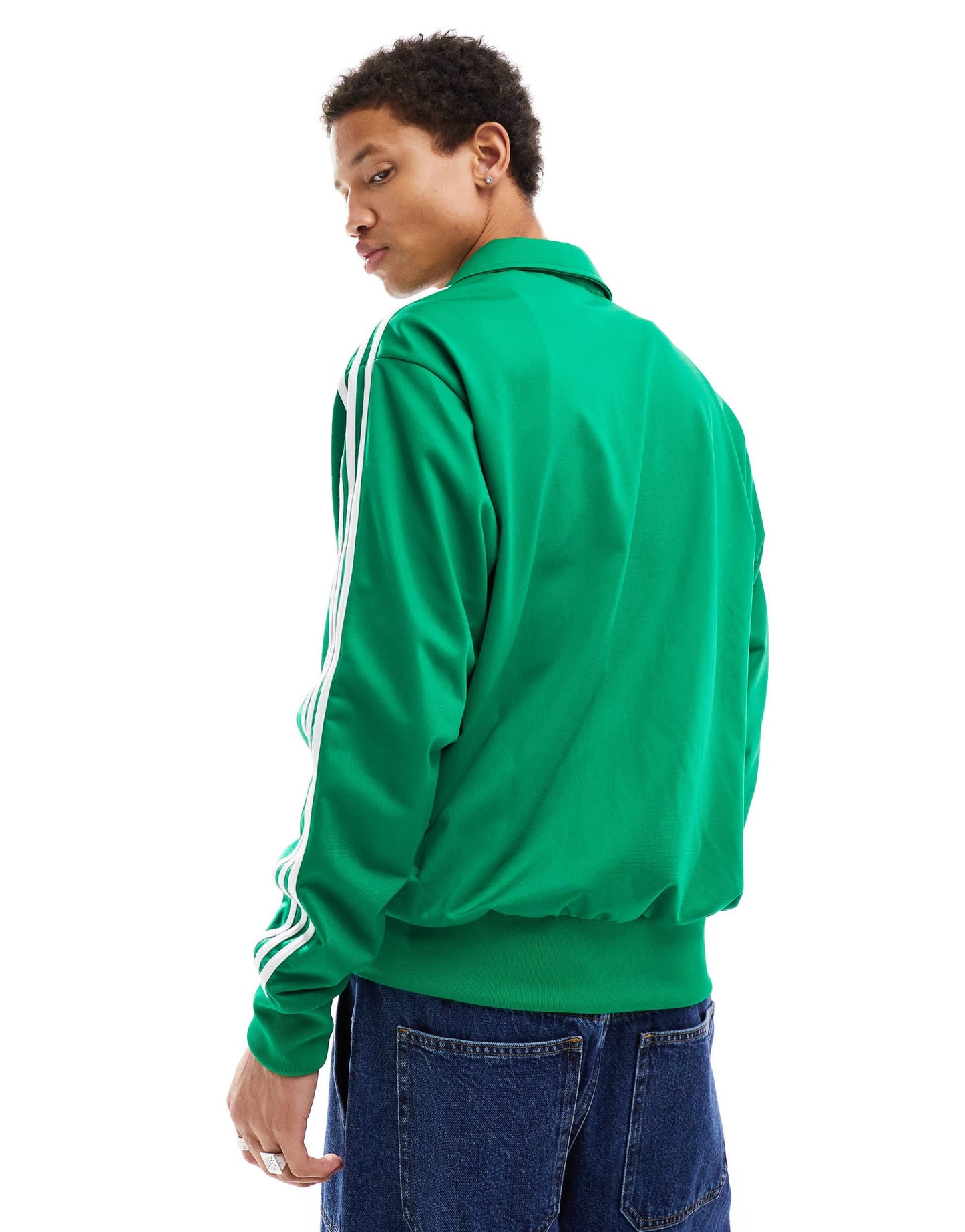 adidas Originals Firebird track top in green