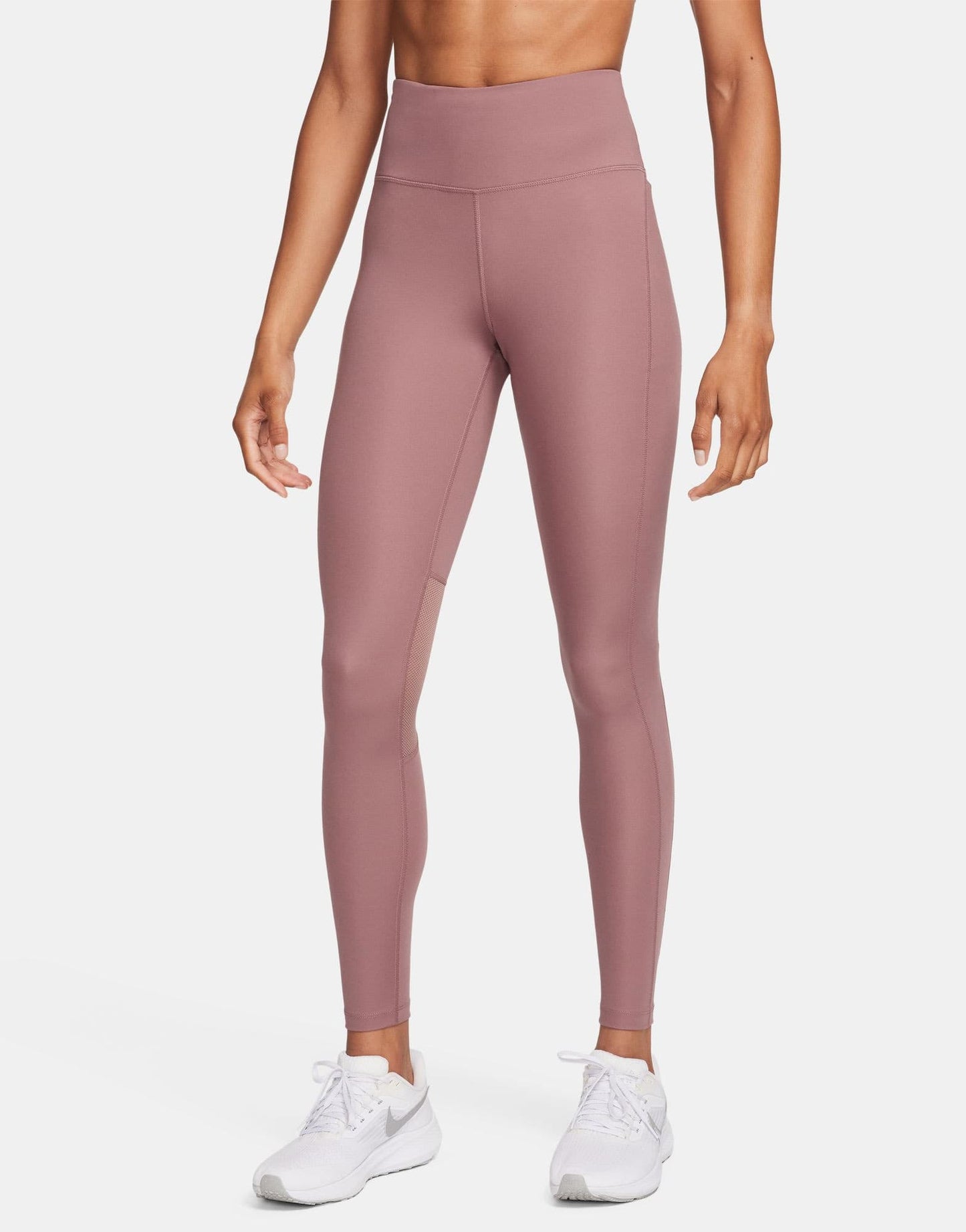 Nike Running Fast Dri-Fit mid rise leggings in smokey mauve