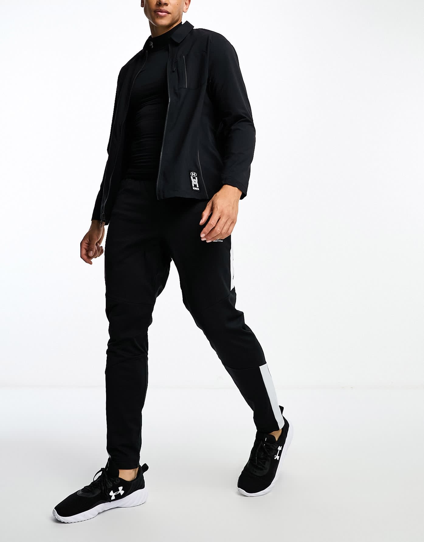 Under Armour Run Everywhere back print jacket in black