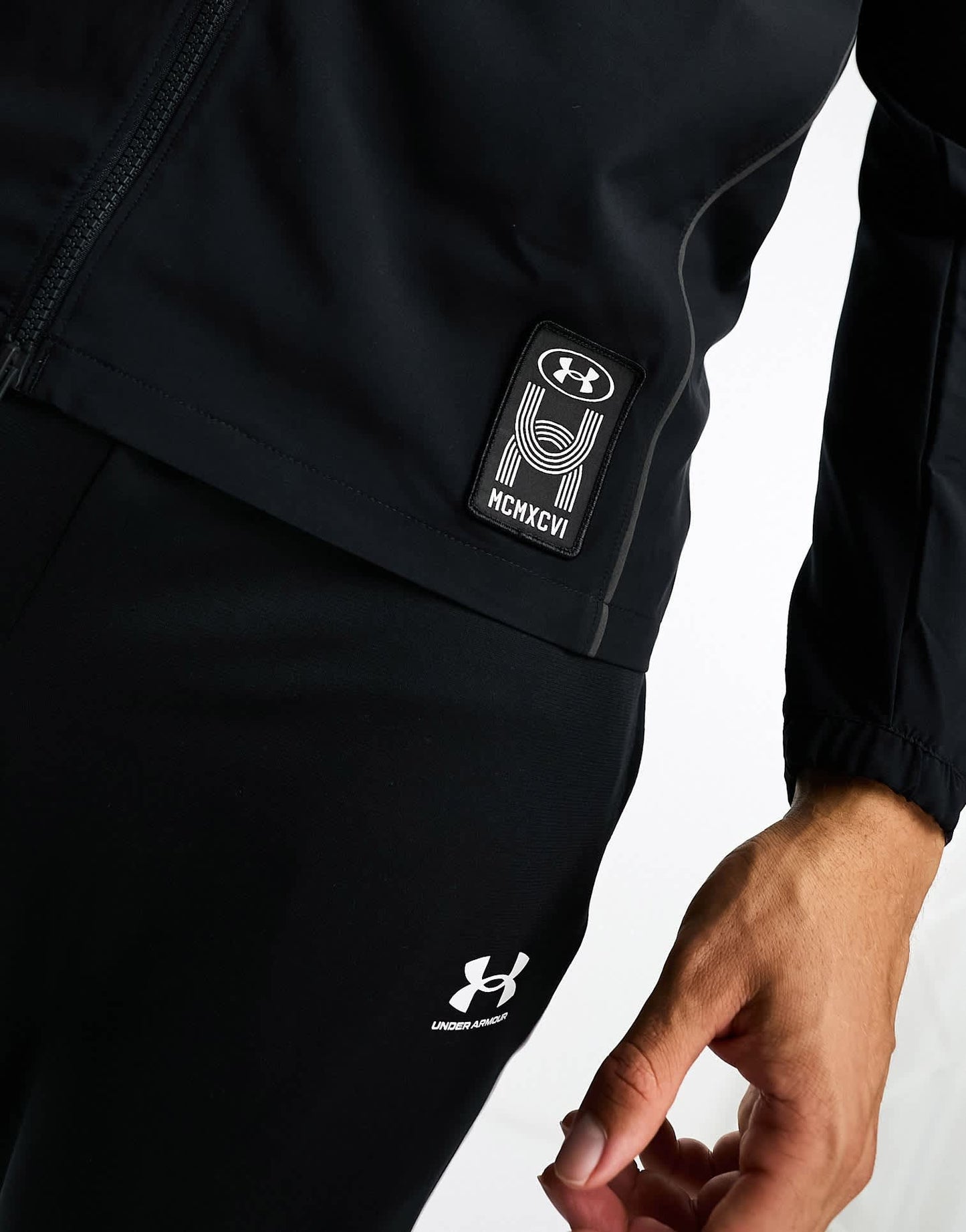 Under Armour Run Everywhere back print jacket in black