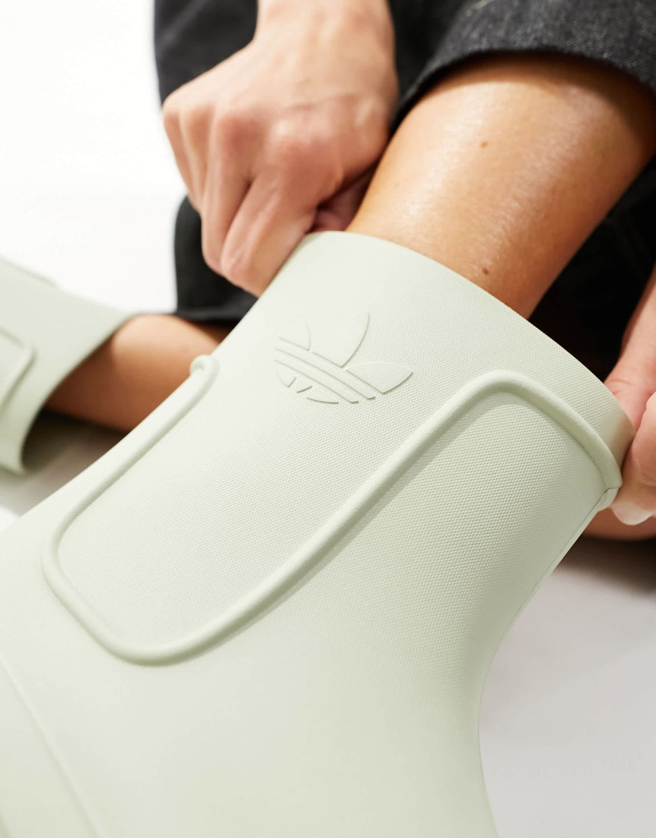 adidas Originals adiFOM Superstar boot in sage green