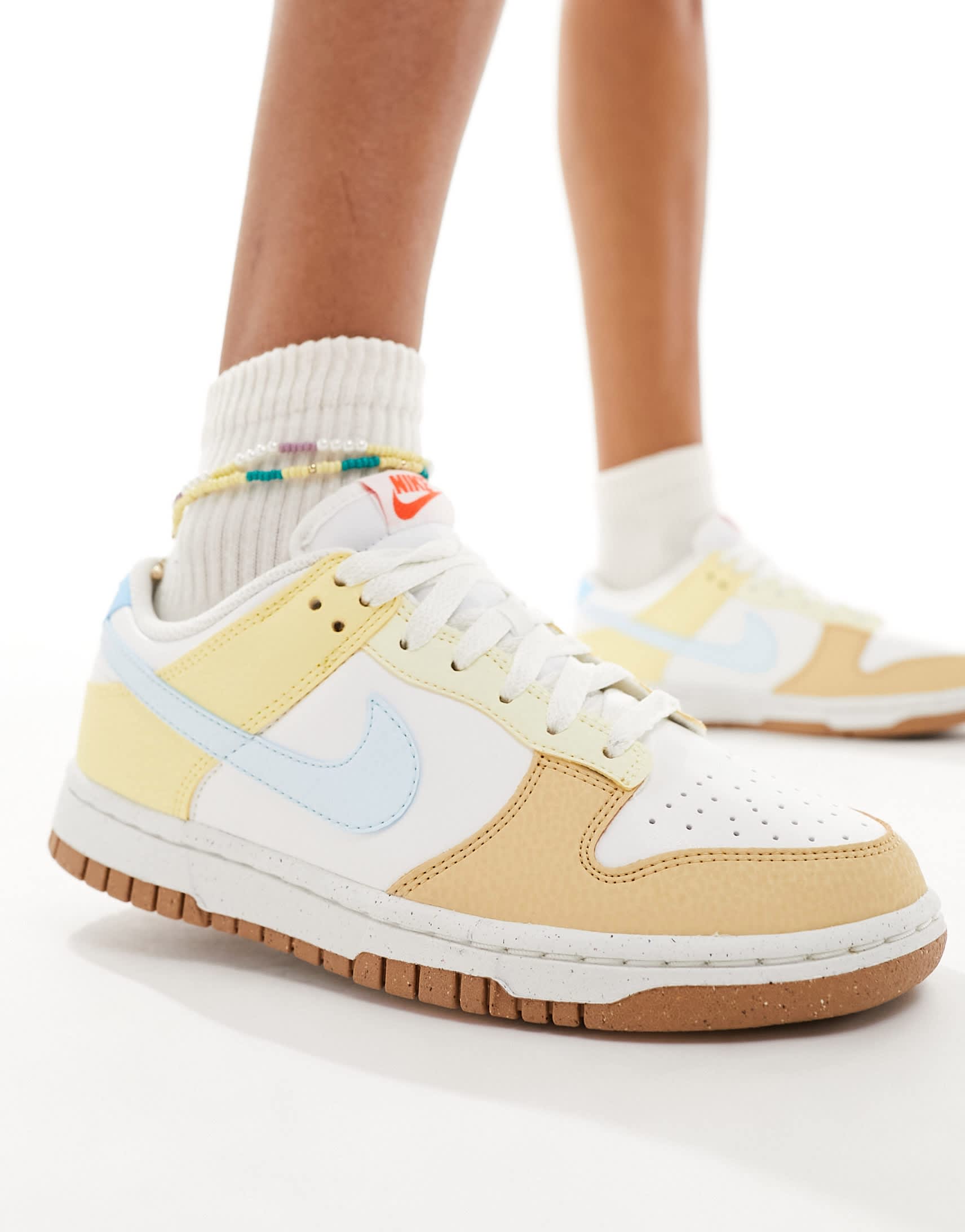 Nike Dunk low NN easter  trainers in white and pastel mix