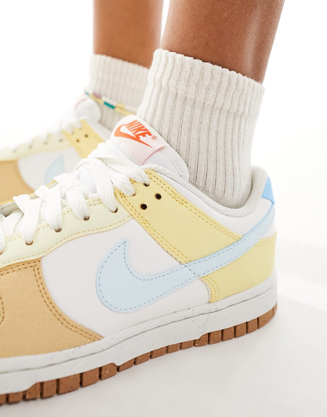 Nike Dunk low NN easter  trainers in white and pastel mix