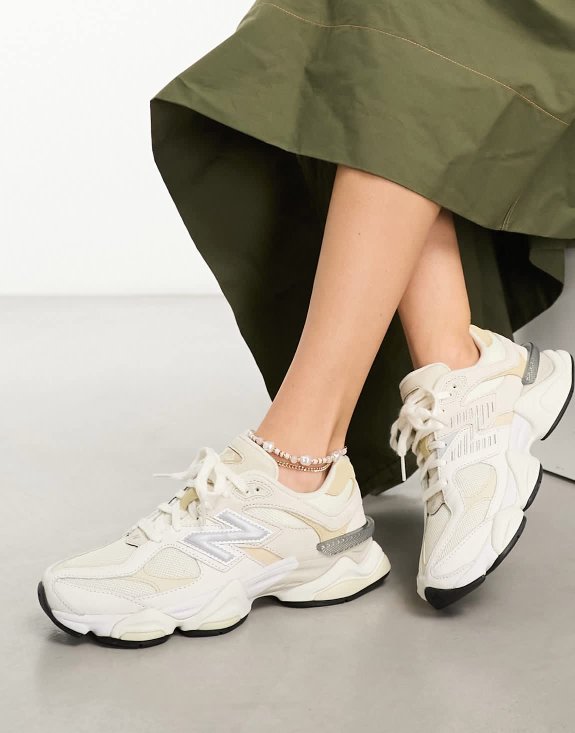 New Balance 9060 trainers in beige