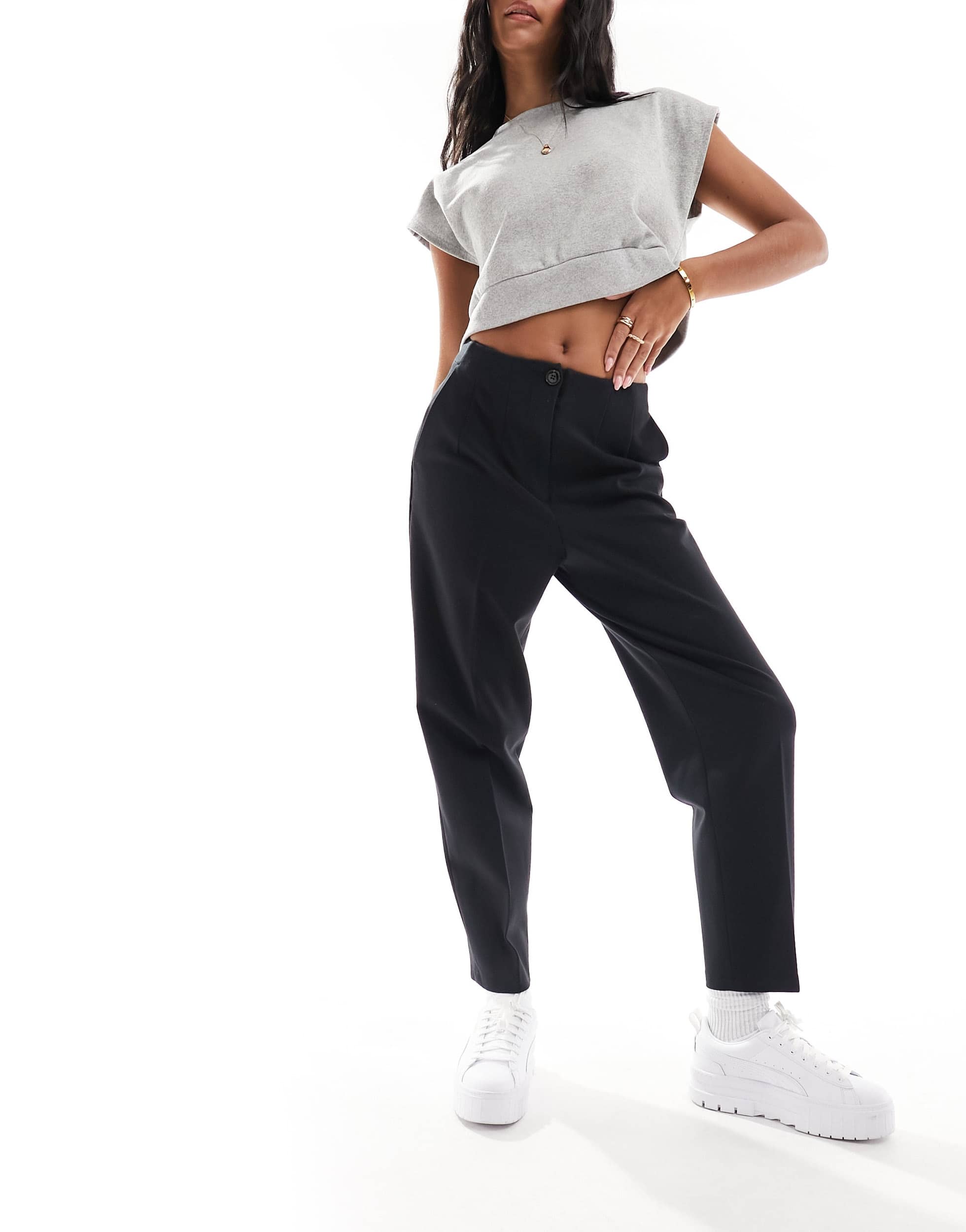 Whistles ponte trouser in black