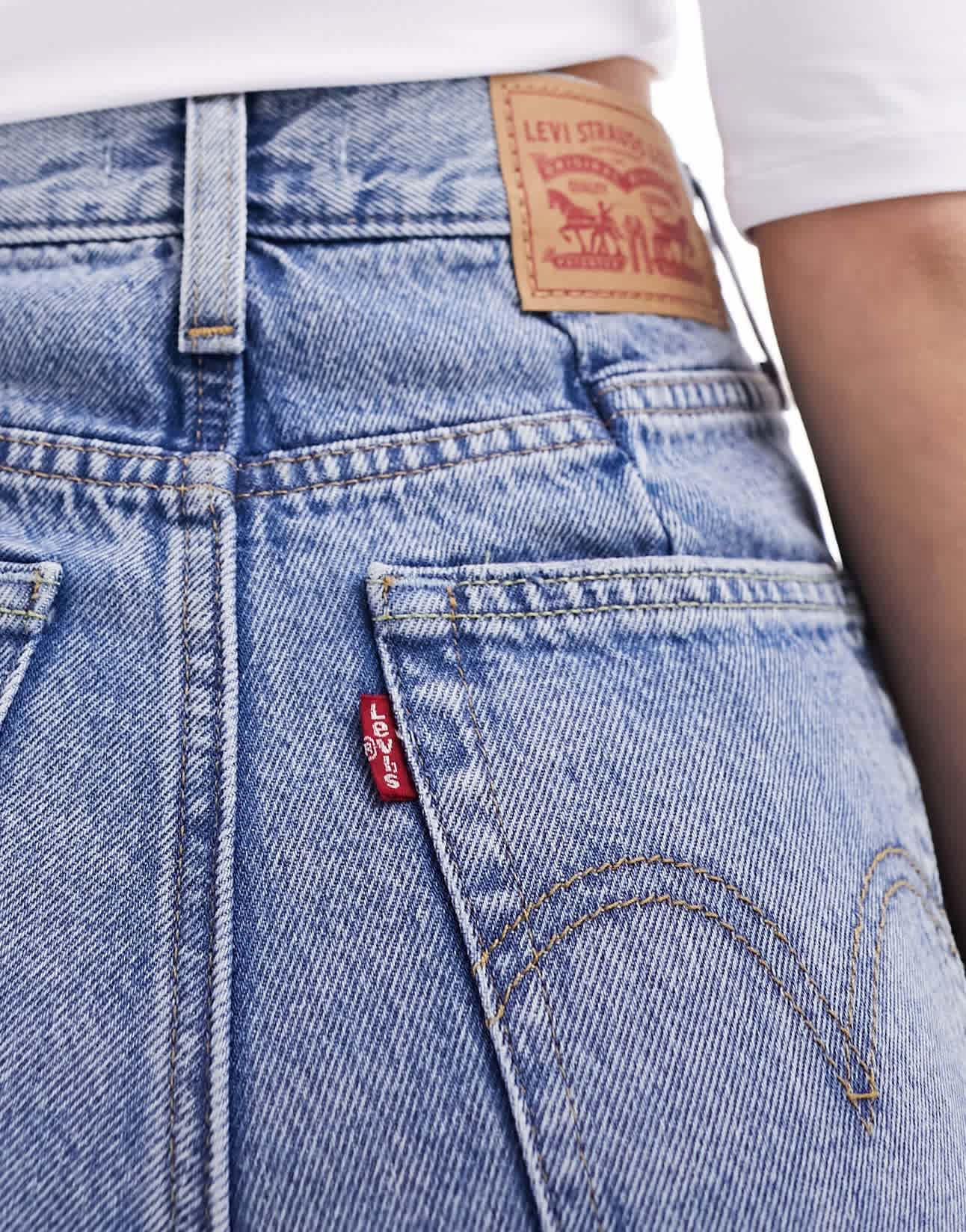 Levi's High waisted mom jean in light blue wash