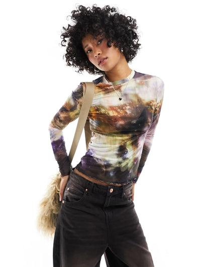 ONLY mesh top in landscape print