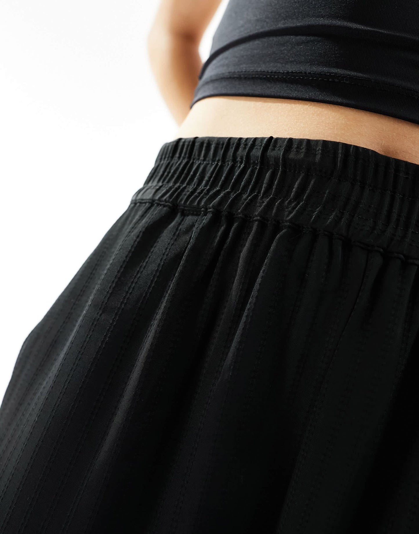 Object wide leg trouser co-ord with lace detail in black