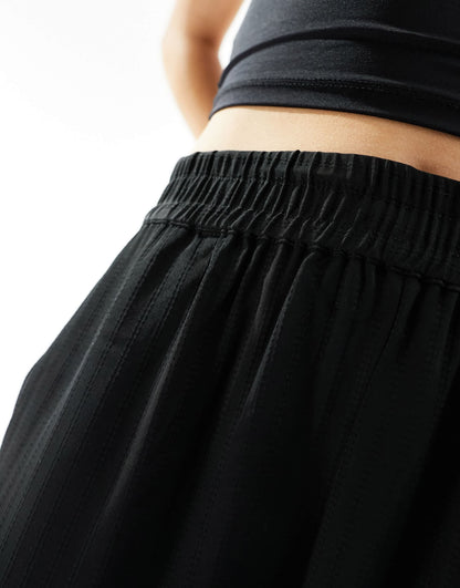 Object wide leg trouser co-ord with lace detail in black