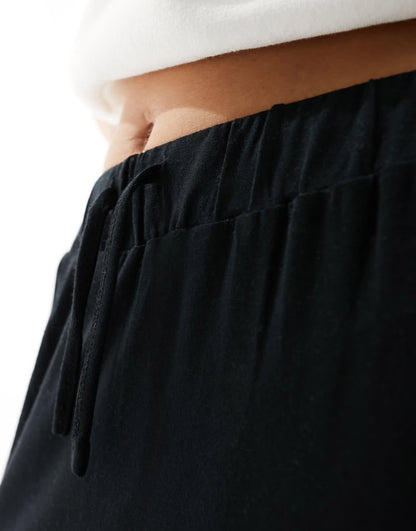 Object column maxi skirt in black