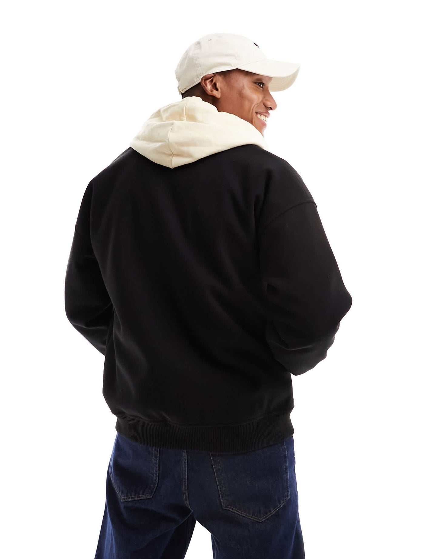 New Look wool look bomber jacket in black