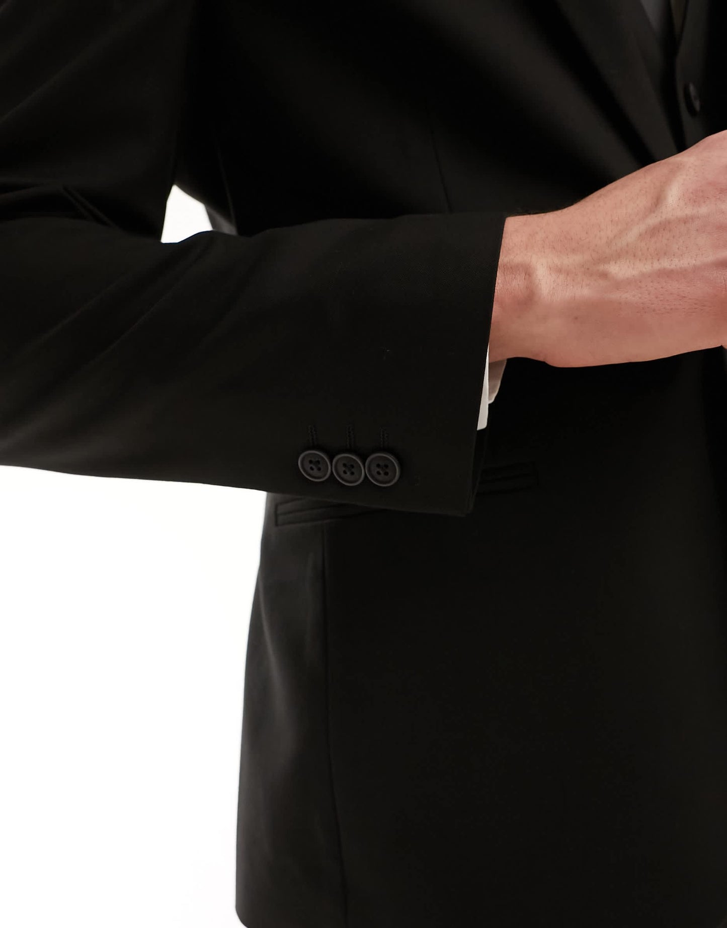 ASOS DESIGN slim suit jacket in black