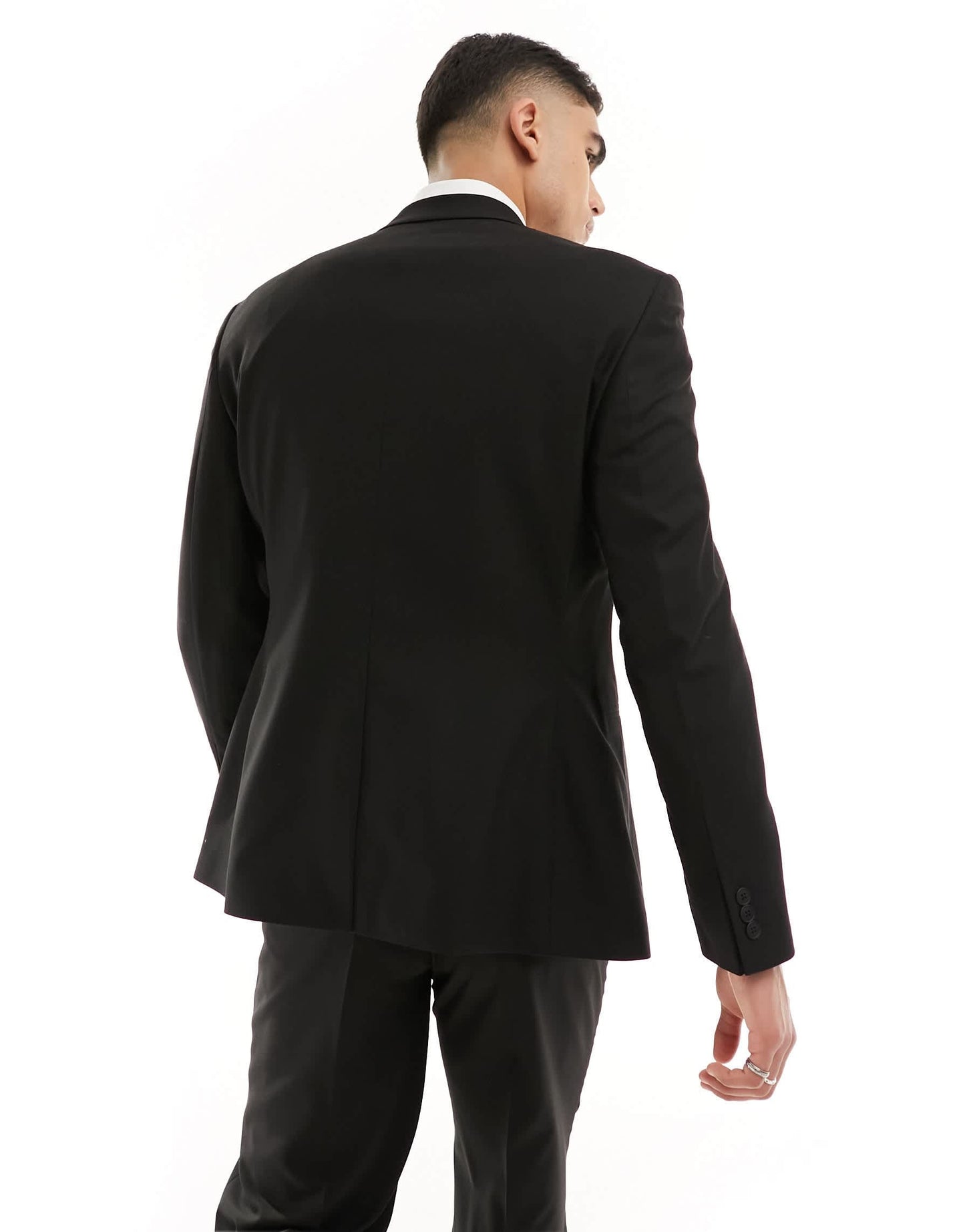 ASOS DESIGN slim suit jacket in black