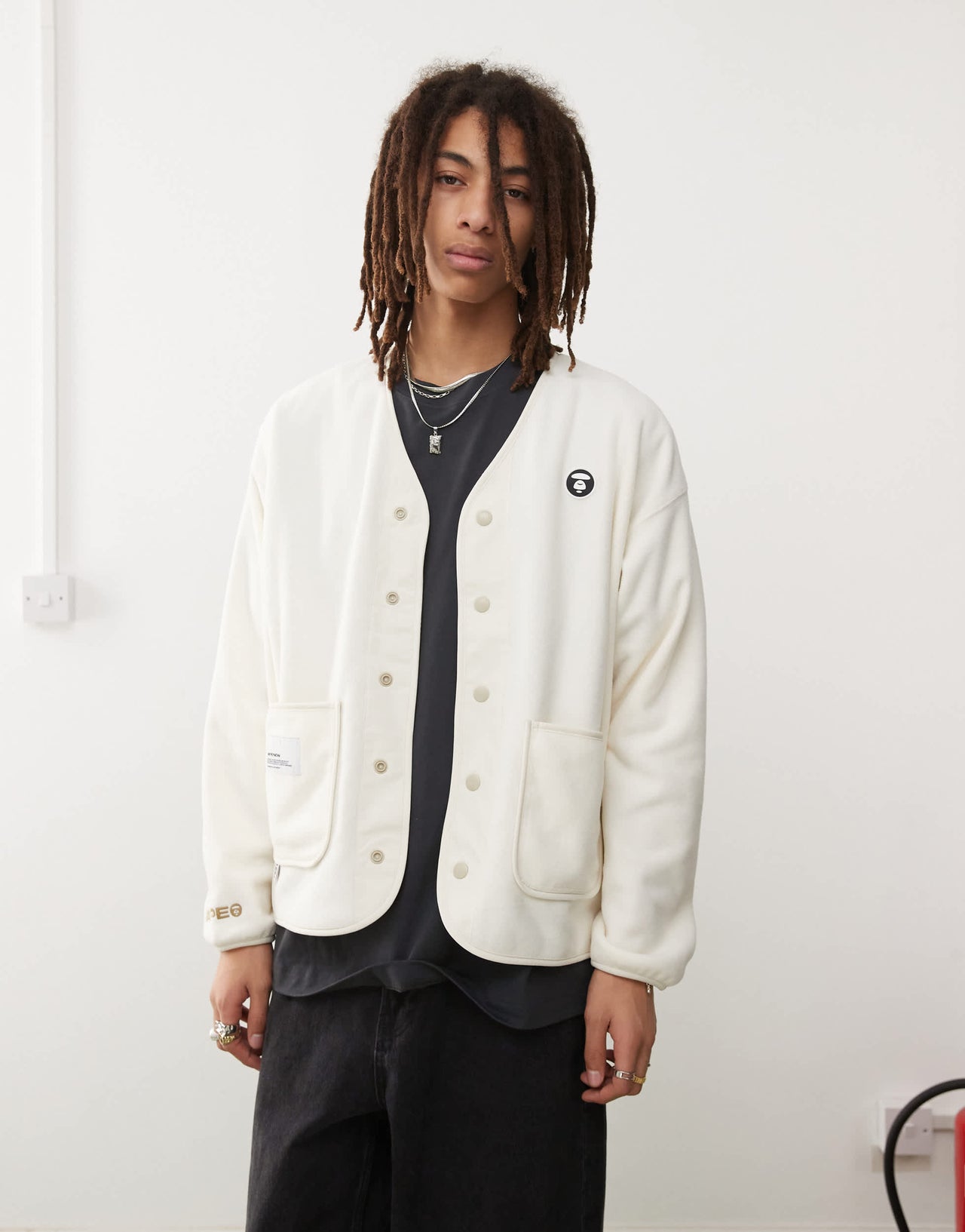 Aape By A Bathing Ape Now sherpa liner in white