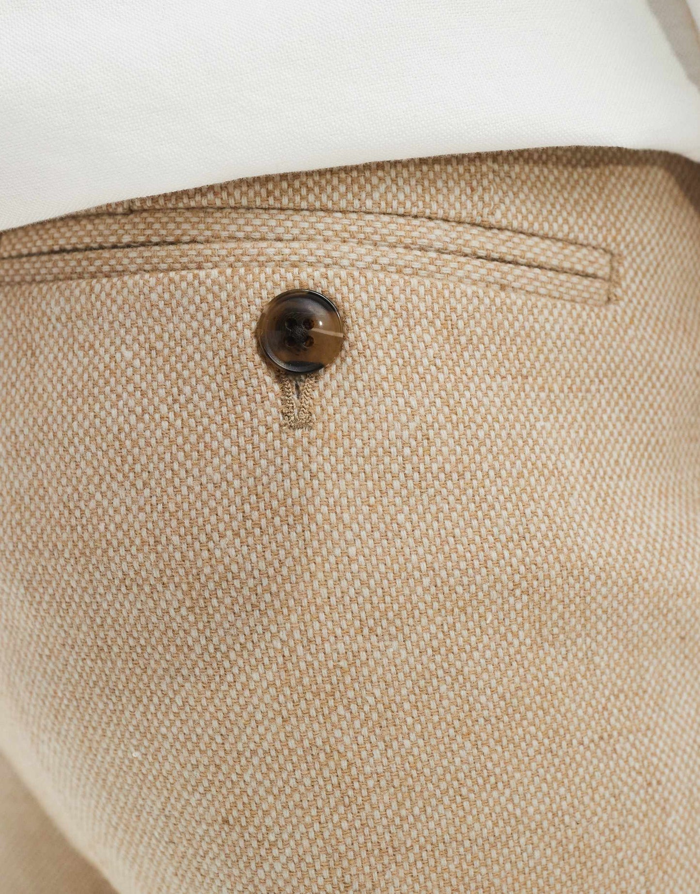 ASOS DESIGN smart wool mix tapered trousers in stone