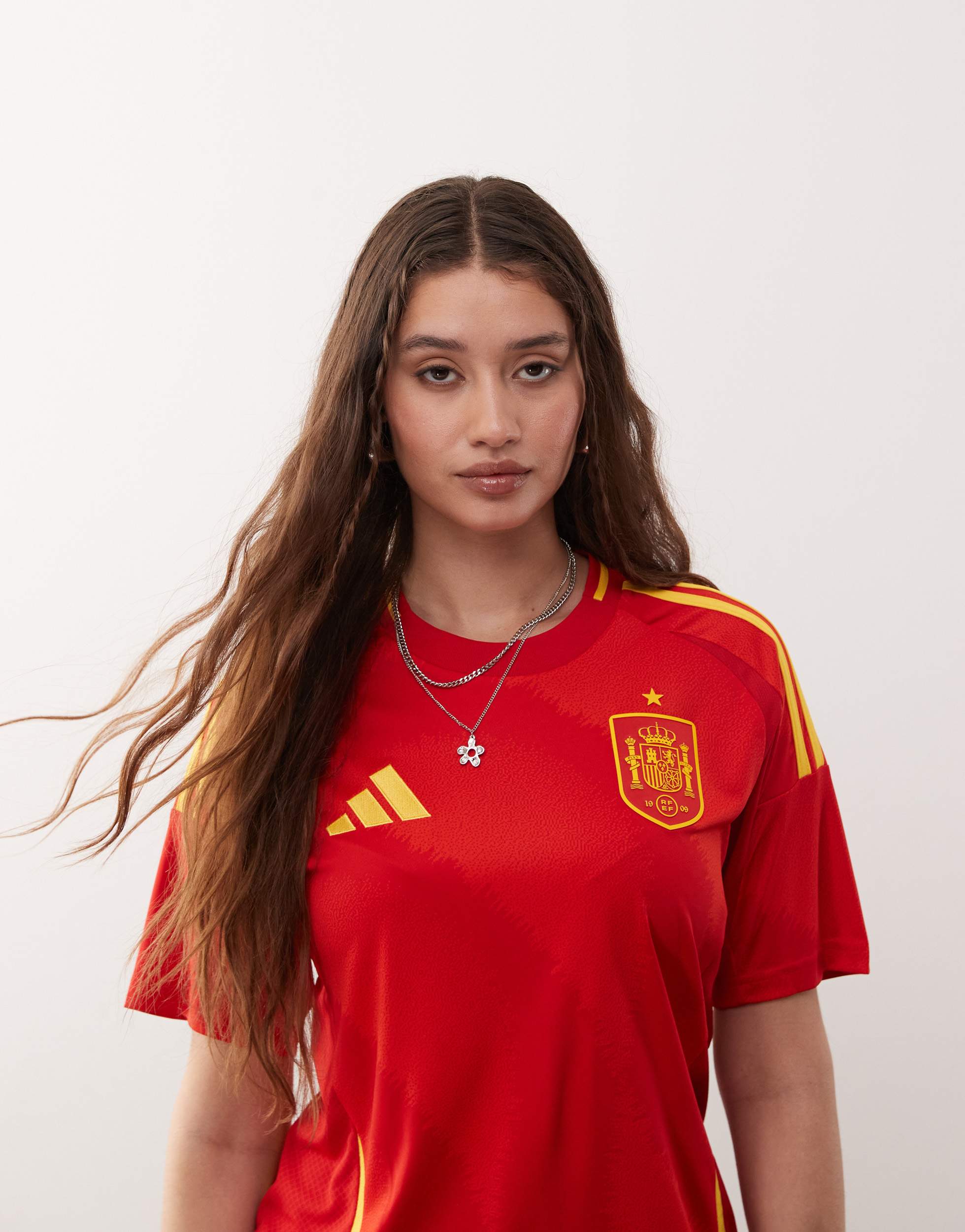 adidas Football Euro 2025 Spain home shirt in red