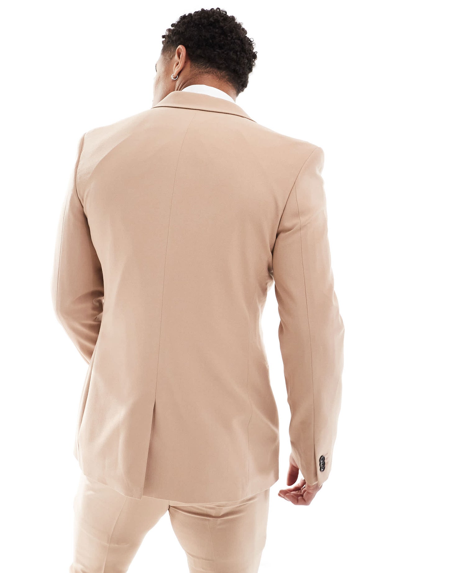 ASOS DESIGN super skinny suit jacket in dark stone