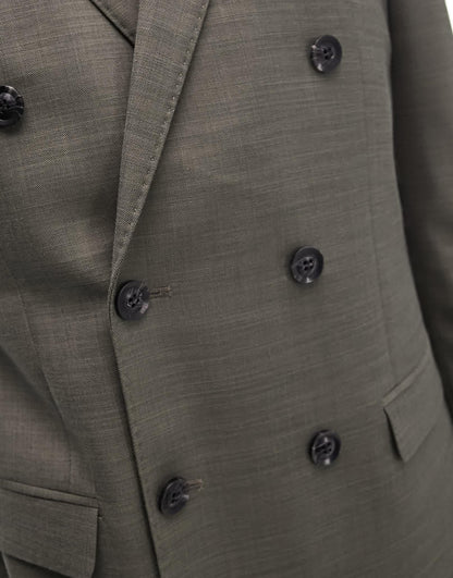 Topman skinny suit jacket in khaki