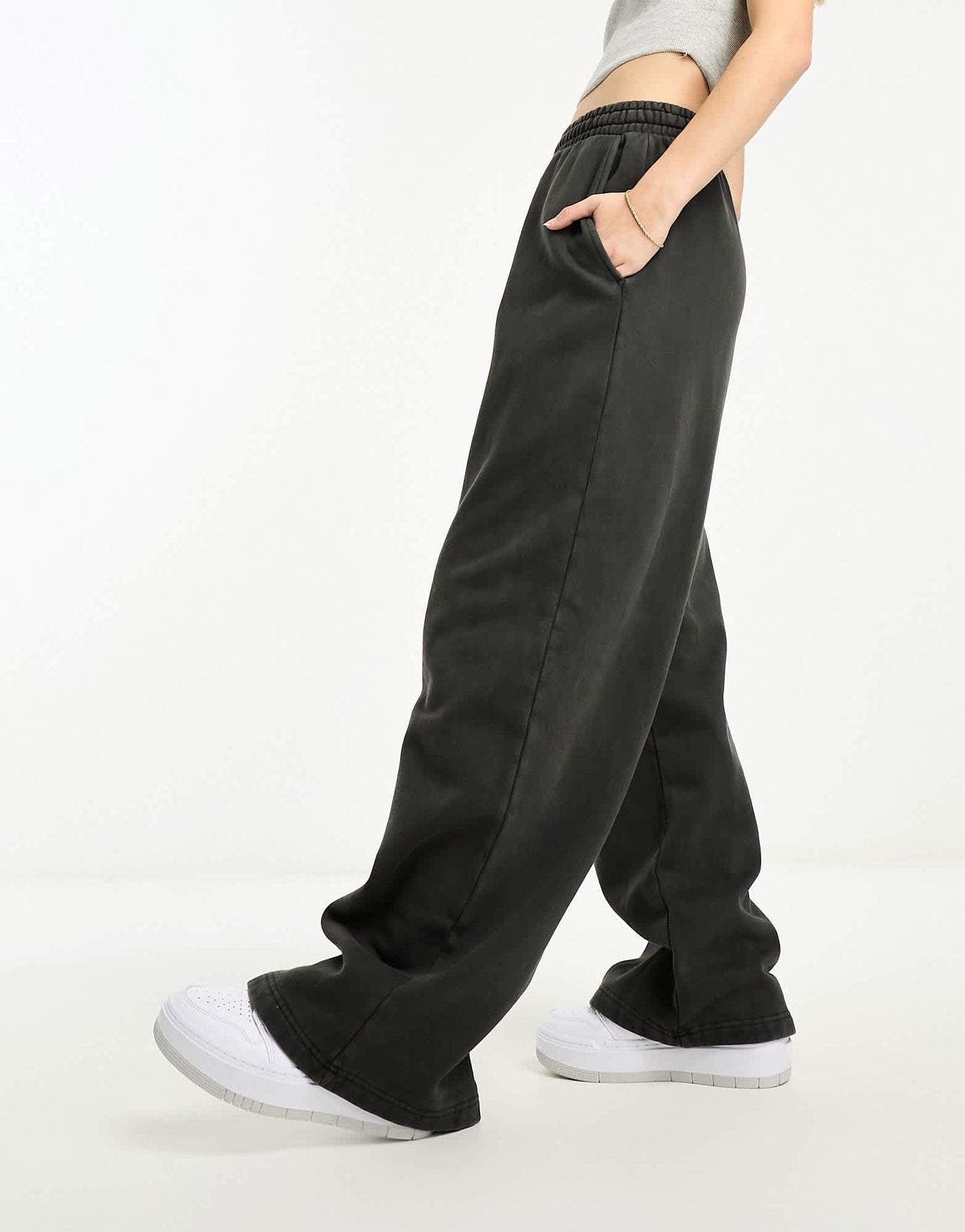 Weekday loose fit joggers in washed grey