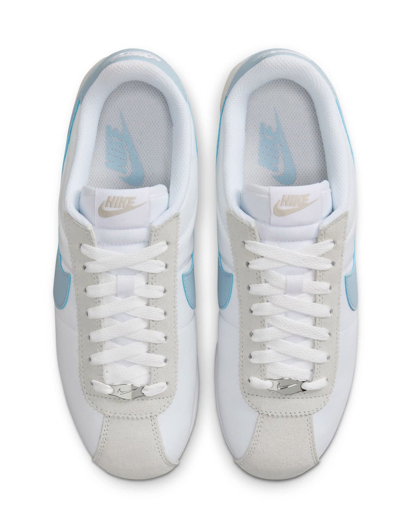 Nike Cortez TXT trainers in white and blue