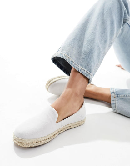 Toms Santiago espadrilles in putty grey suede